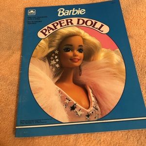 Vintage 1989 Golden Barbie Paper Doll #1537-3 Unused Uncut